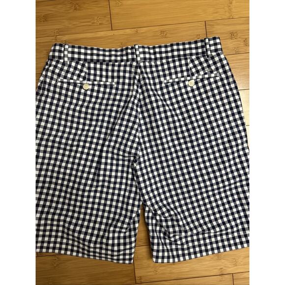 Ralph Lauren RLX Plaid Flat Front Bermuda Shorts Resort Wear Athleisure Luxe 35 - Picture 2 of 5